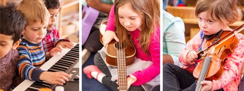 children playing instruments