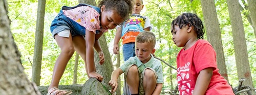 children playing outside