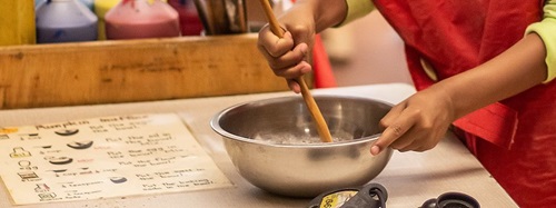 child cooking